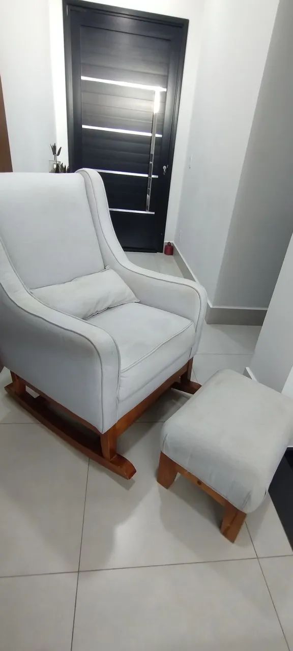 Poltrona de balanço com puff  - Foto 5
