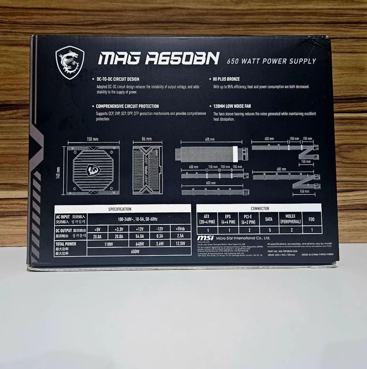 Fonte Msi MAG 650 w - Foto 3