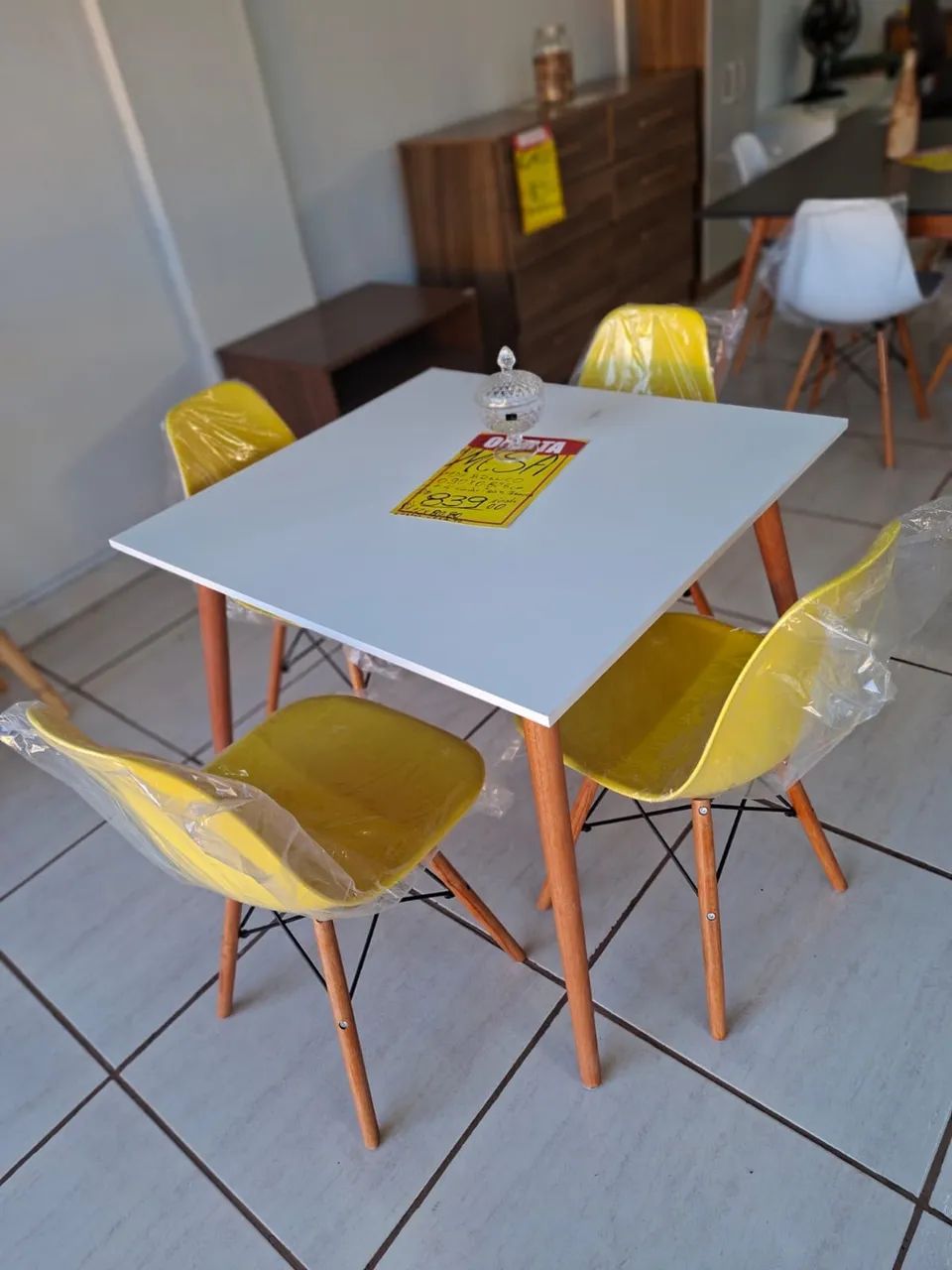 Mesa de jantar 4 lugares quadrada  - Foto 2