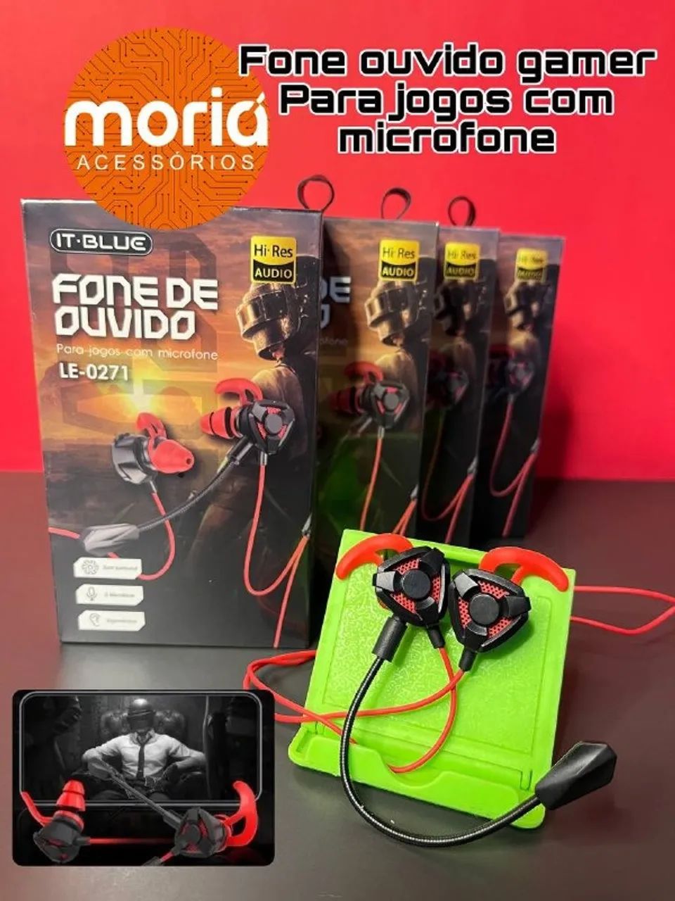 Fone de Ouvido Gamer Com Fio Headset com Microfone Le-0271  - Foto 3
