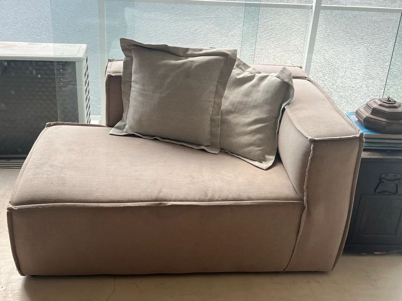 SOFÁ MODULAR EM LINHO - MUITO CONFORTÁVEL - Foto 4