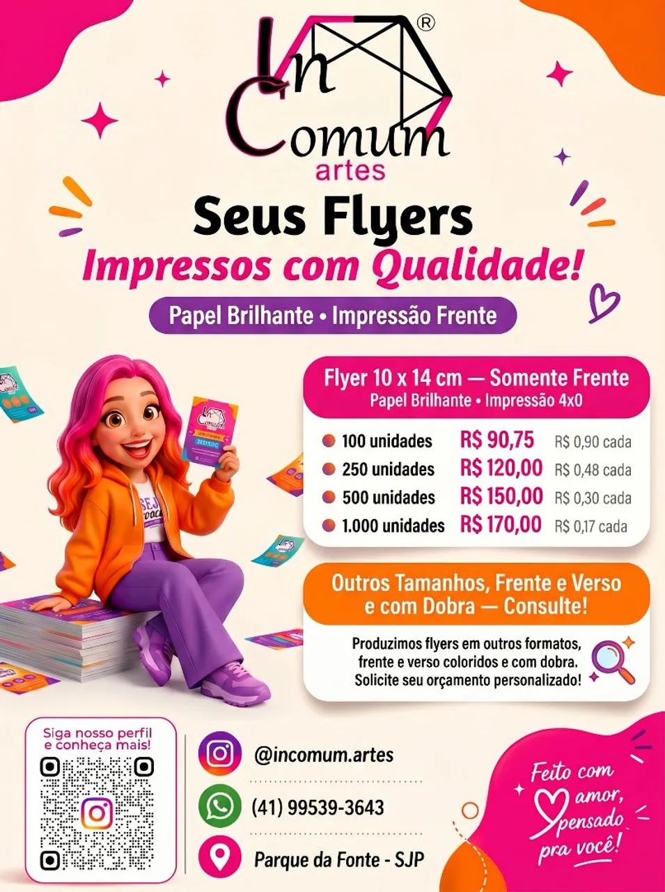 Flyers Personalizados 10x14cm - Impressão de Alta Qualidade - Foto 2
