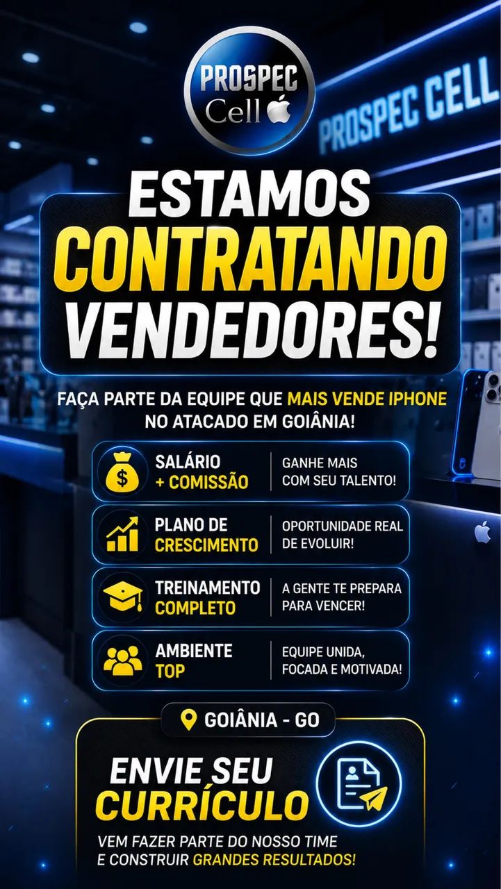 ? Estamos Contratando para Área de Vendas