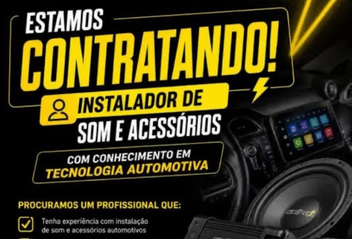 INSTALADOR DE ACESSÓRIOS - Vaga aberta