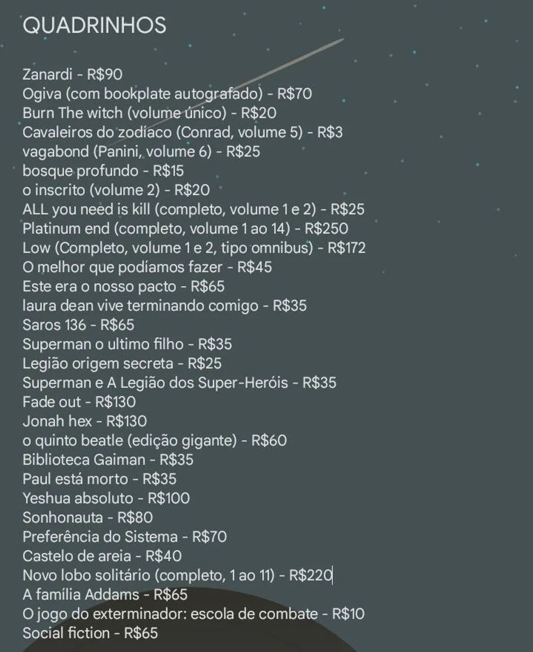 QUADRINHOS DIVERSOS
