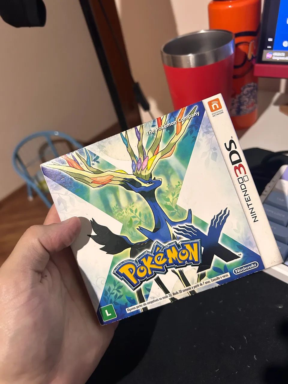 Pokémon X com Luva - Nintendo3DS 