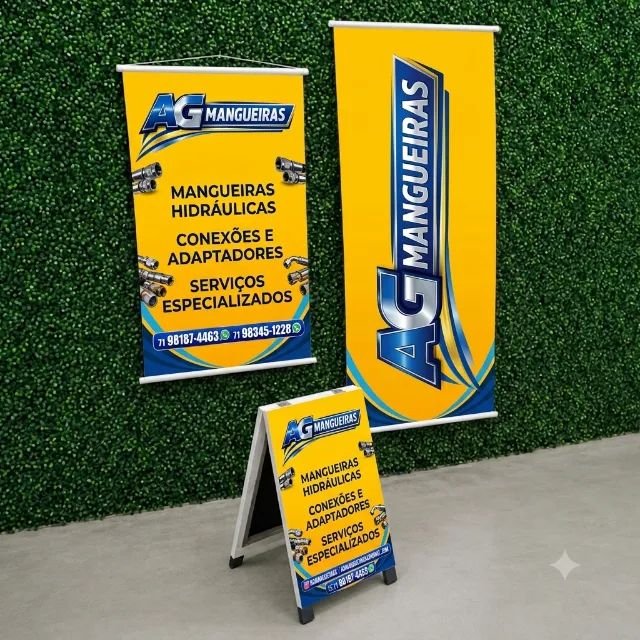 Kit com Banner | Faixa | Cavalete