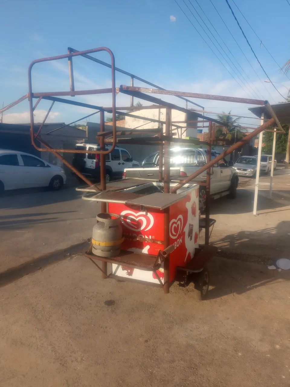 CARRETINHA DE LANCHES MOTO E CARRO 