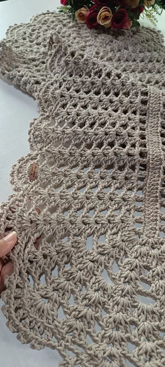 Trilho de Mesa de crochê  - Foto 3