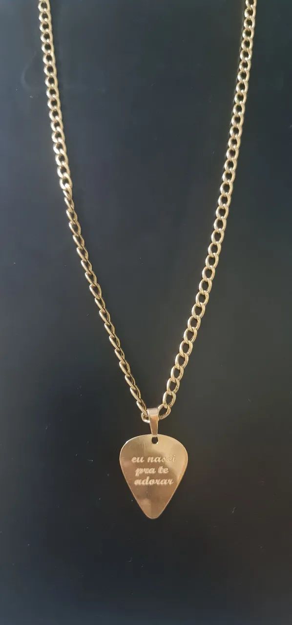 Cordão de Ouro, pingente Palheta  - Foto 4