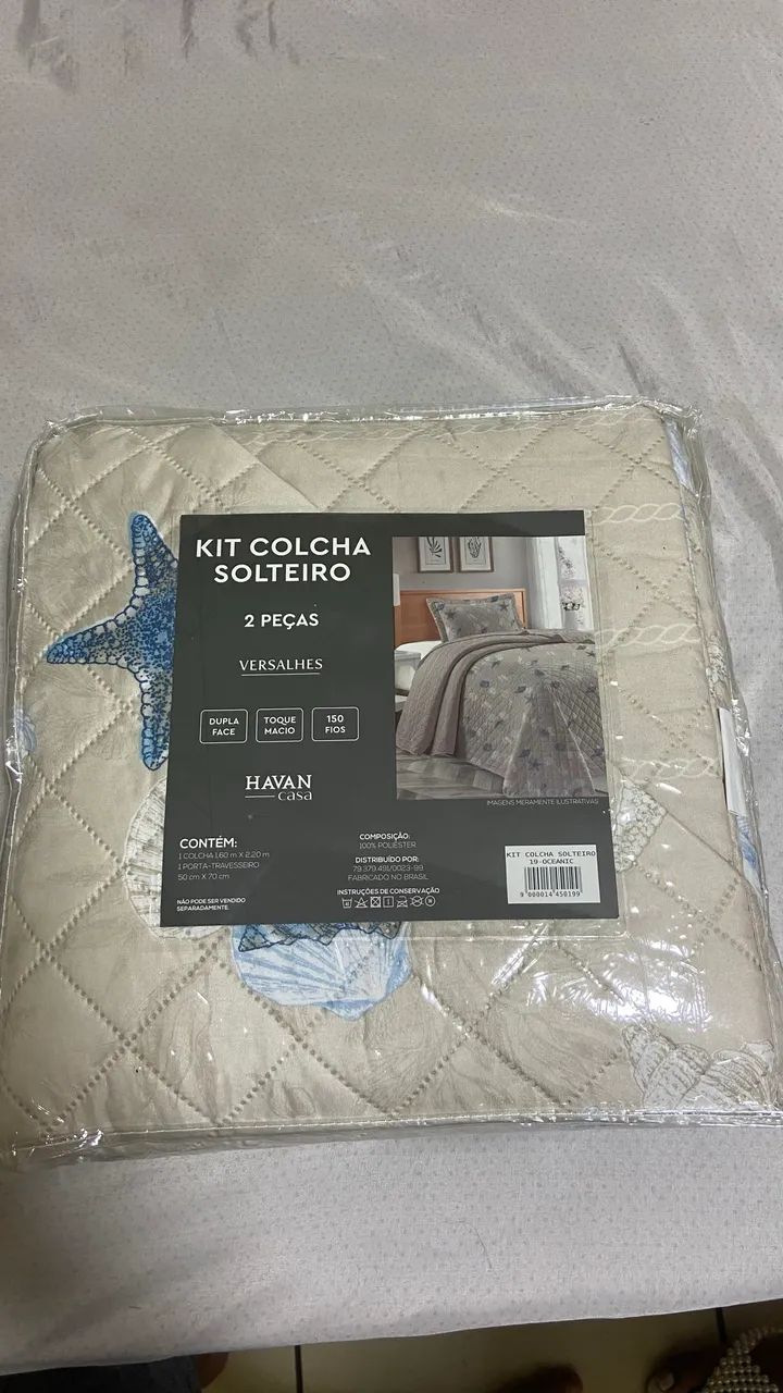 Kit colcha solteiro 