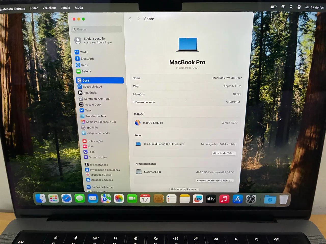 Apple MacBook M1 Pro 16 Polegadas 512GB 16GB - Foto 3
