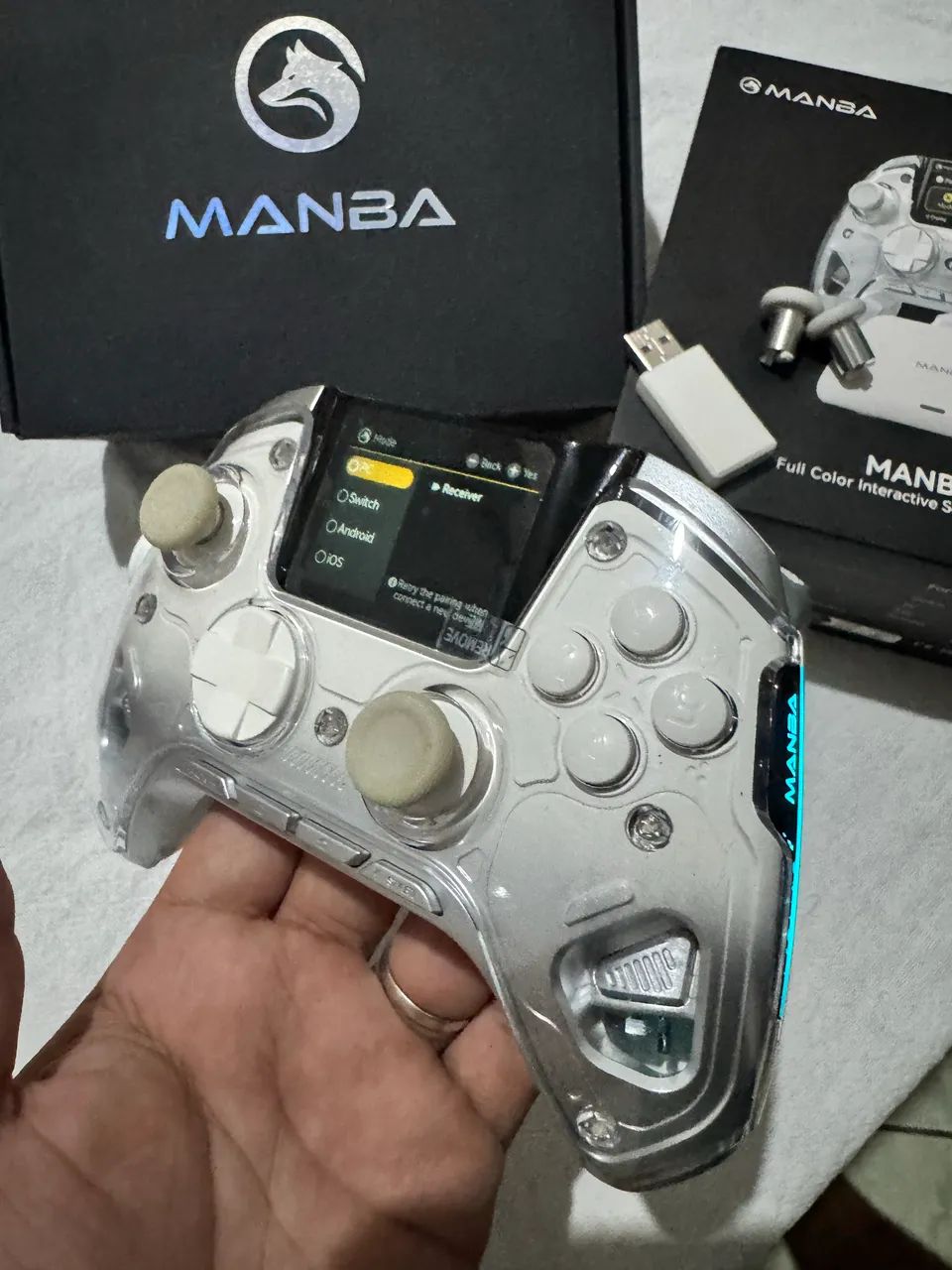 CONTROLE MANBA ONE - BRANCO | EXCELENTE ESTADO