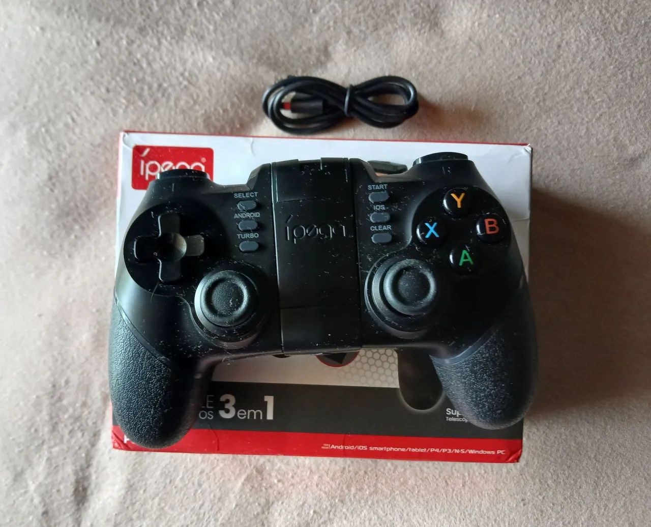 Controle Joystick Ipega Novo - Foto 2