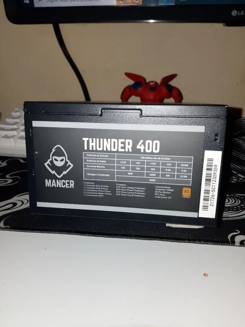Fonte Mancer Thunder 400W 80plus