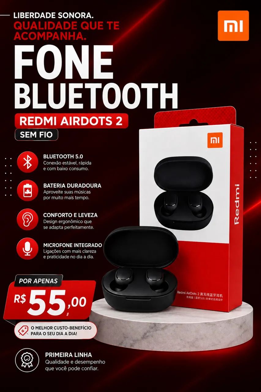 Fone: Redmi AirDots 2
