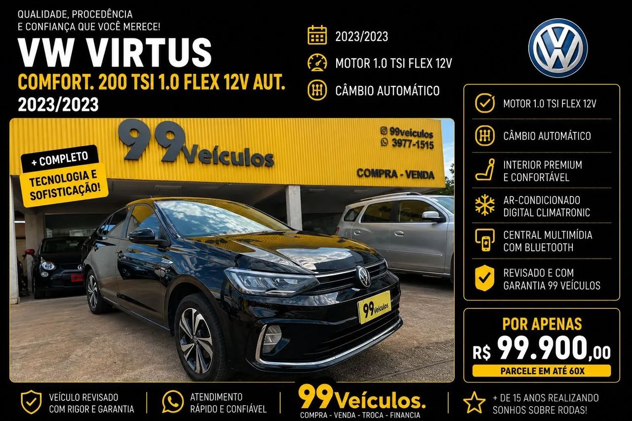 Volkswagen Virtus VIRTUS Comfort. 200 TSI 1.0 Flex 12V Aut 2023