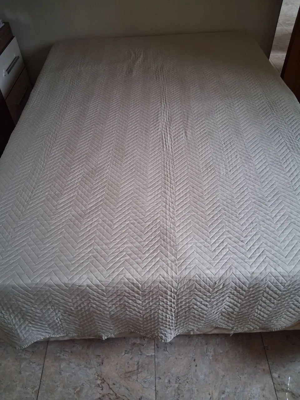 Cama box casal com colchão 