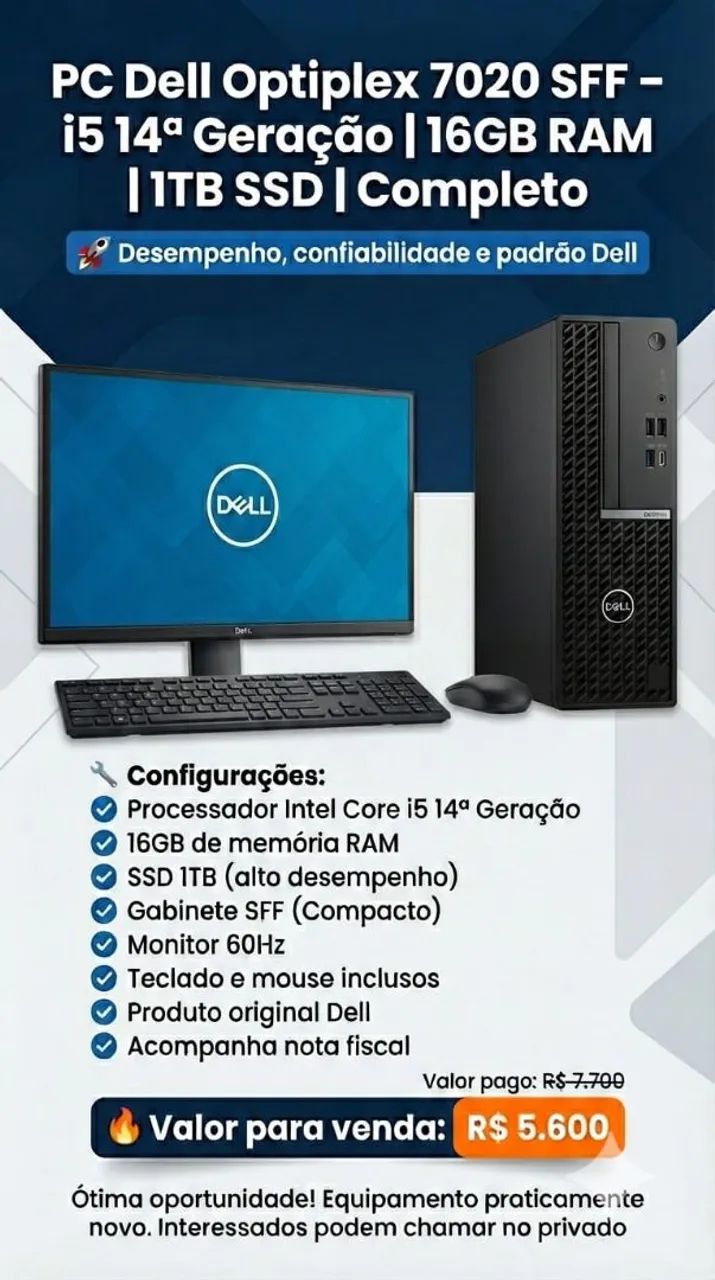 PC Dell optiplex 7020 SFF
