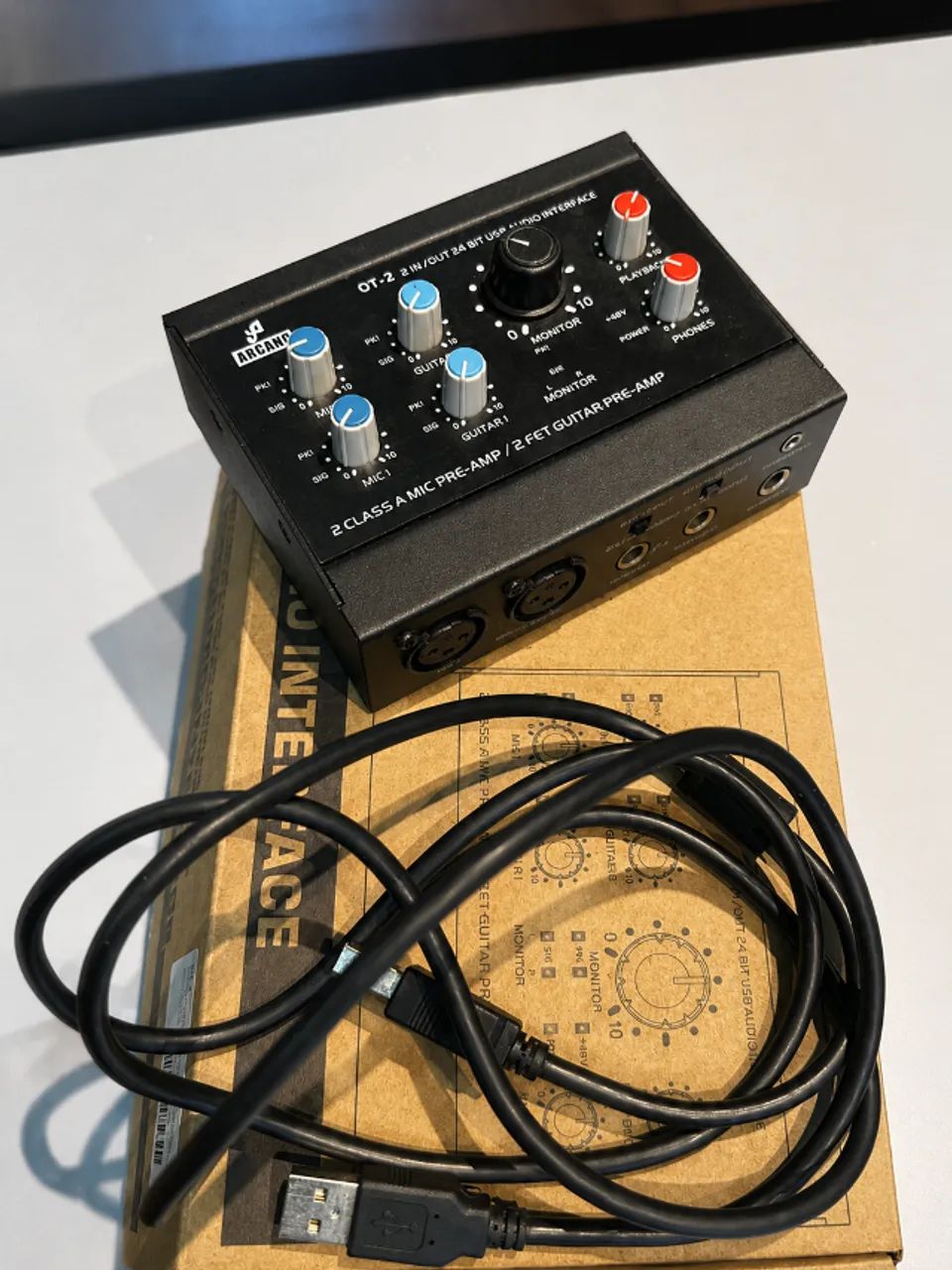 Interface de Áudio Arcano OT-2 USB 24-bit com Phantom Power - Foto 3
