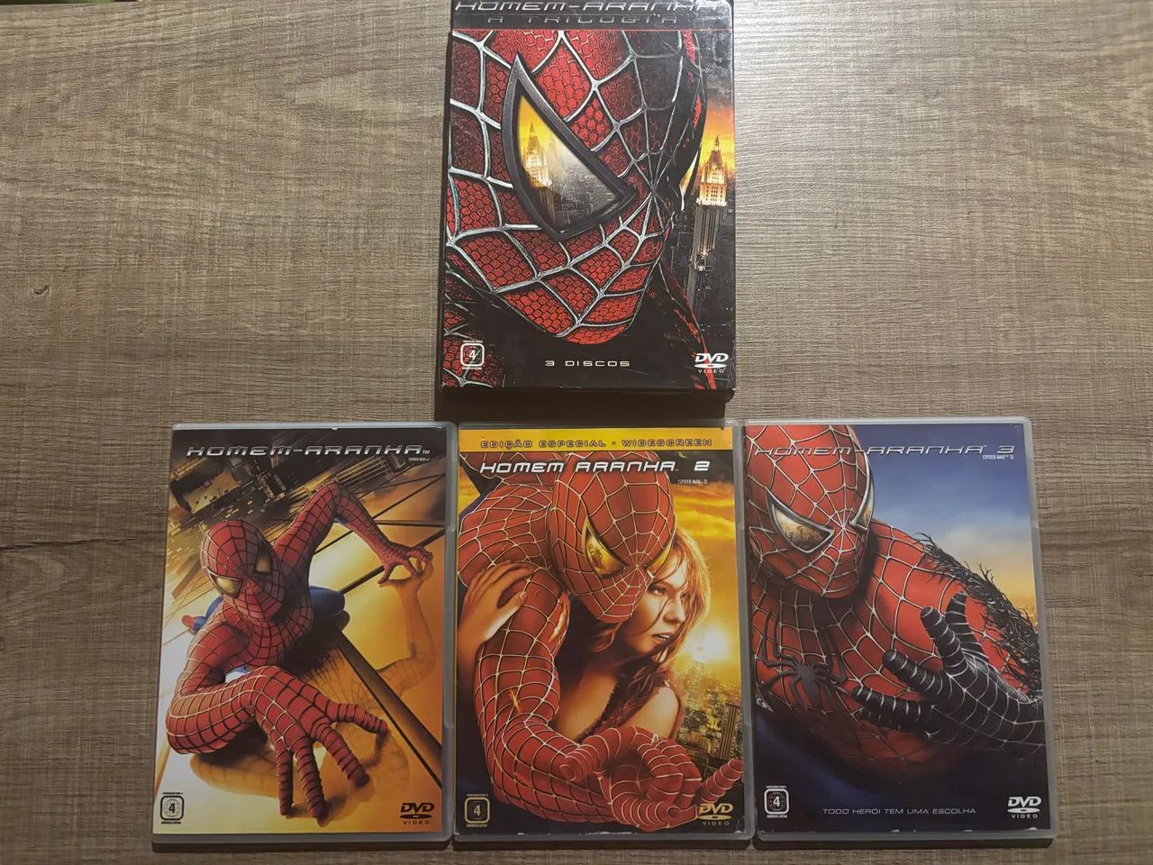 DVD Trilogia Homem Aranha de Sam Raimi