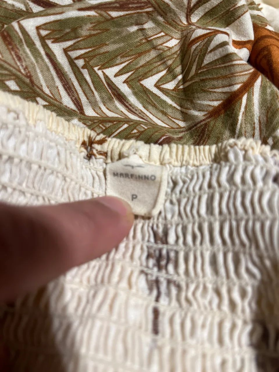 VESTIDO MIDI EM ALGODÃO COM ESTAMPA DE COQUEIROS - Foto 3