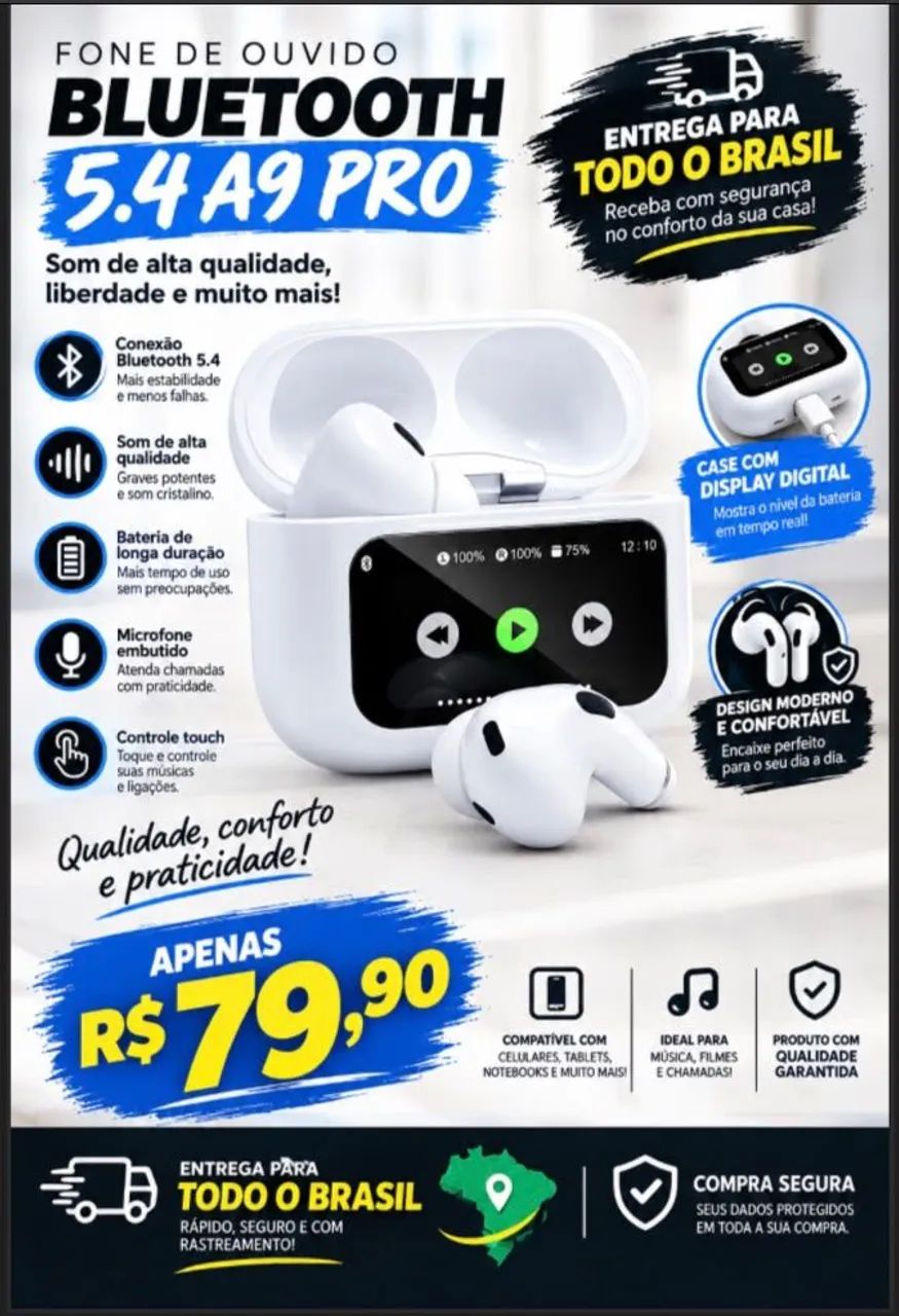 Fone de ouvido BLUETOOTH  - Foto 2