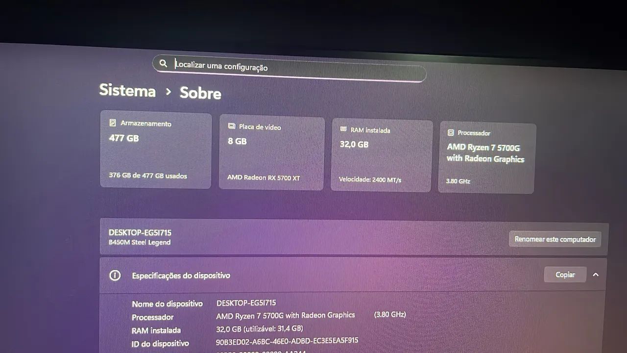 PC Gamer - Ryzen 7 - Foto 3