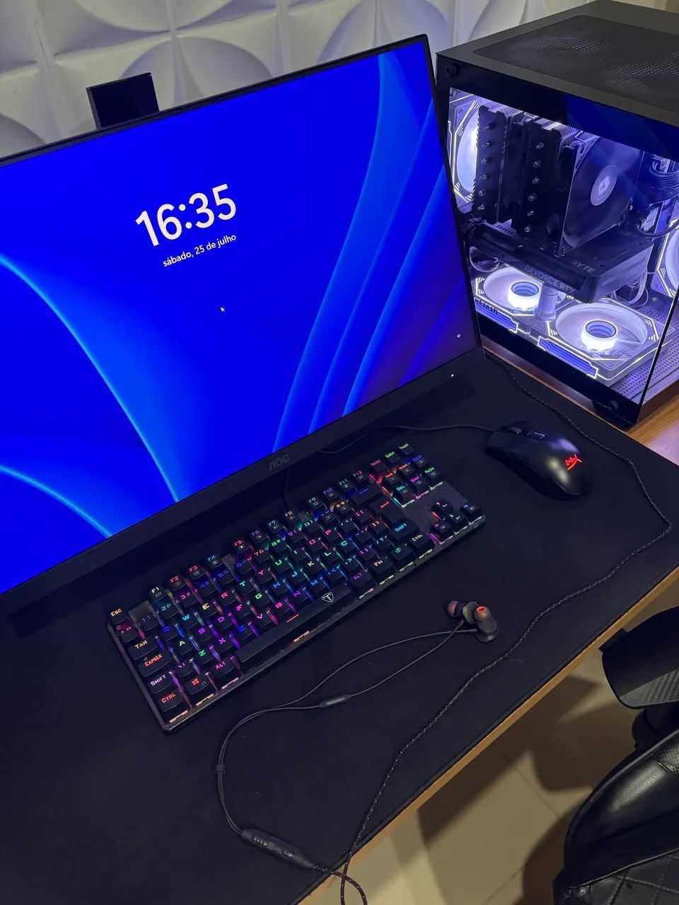 Pc Gamer ( Setup completo ) Com Wi-fi e Bluetooth  - Foto 5