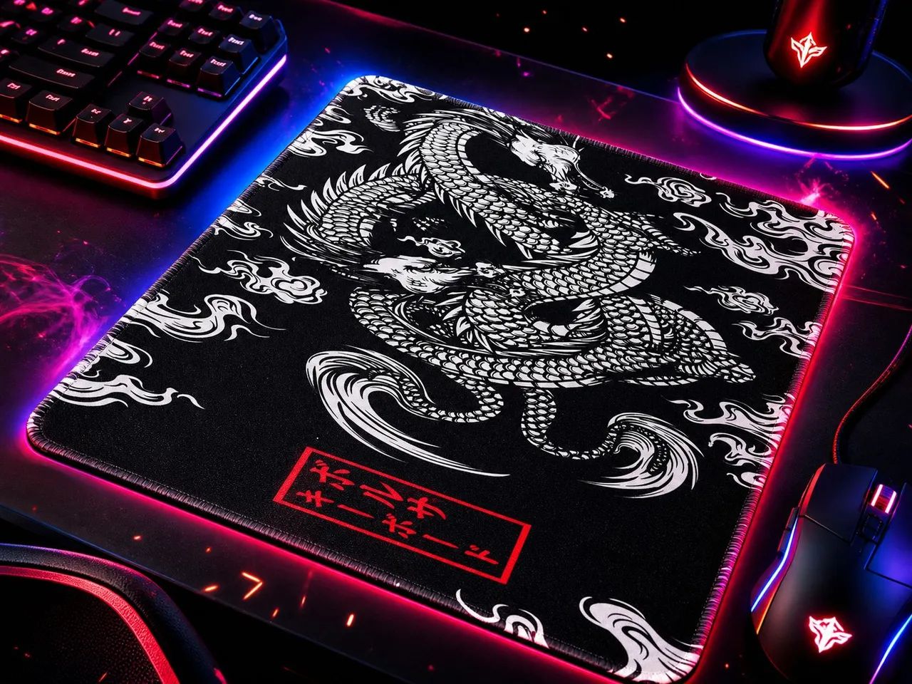Mouse Pad Gamer Dragão 29x25cm - Foto 2