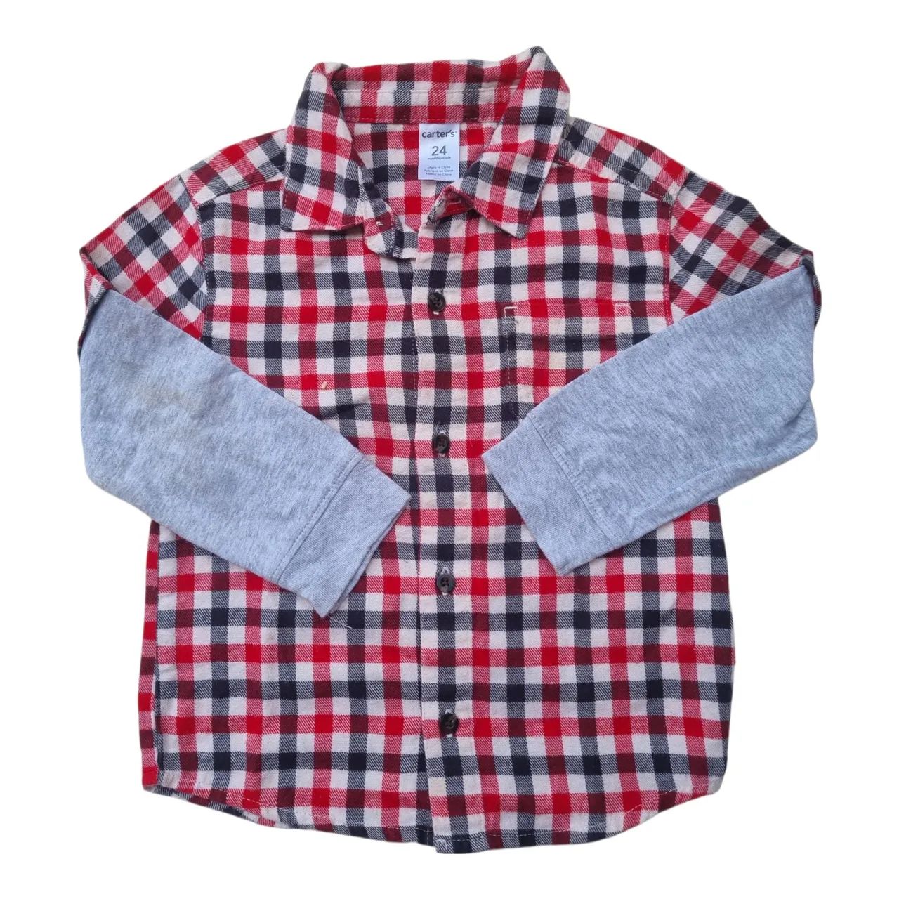 Camisa Xadrez Carter's 3T