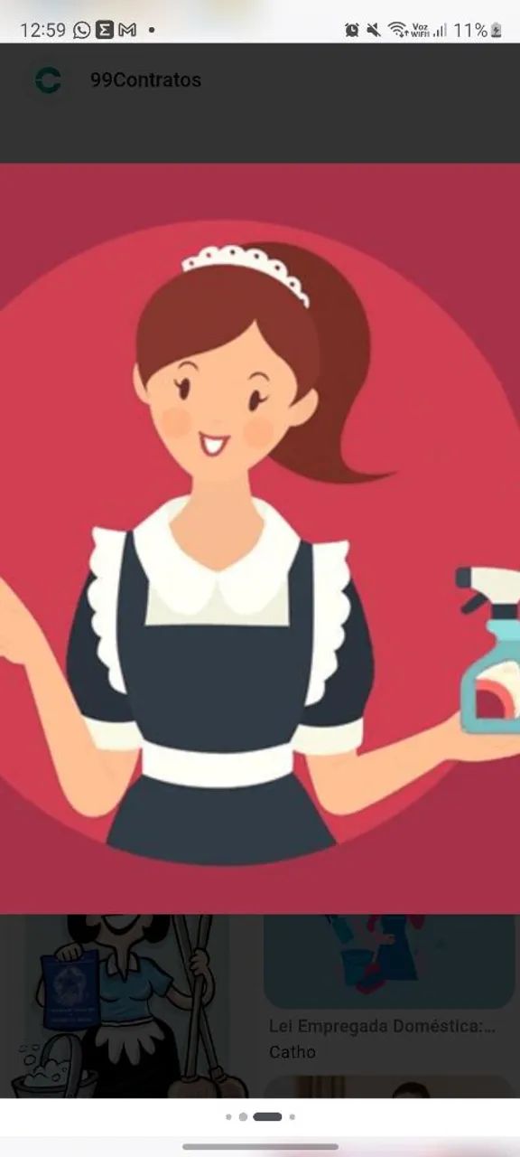 Preciso de empregada doméstica familiar 
