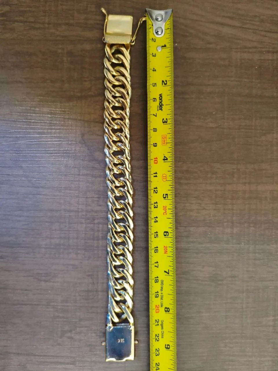 Pulseira Dourada Grossa - Foto 4