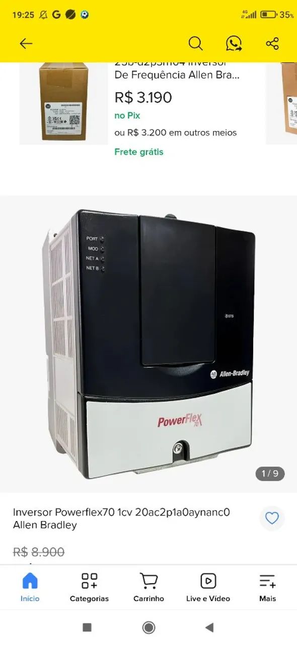 Inversor se frequência Powerflex 70 AB