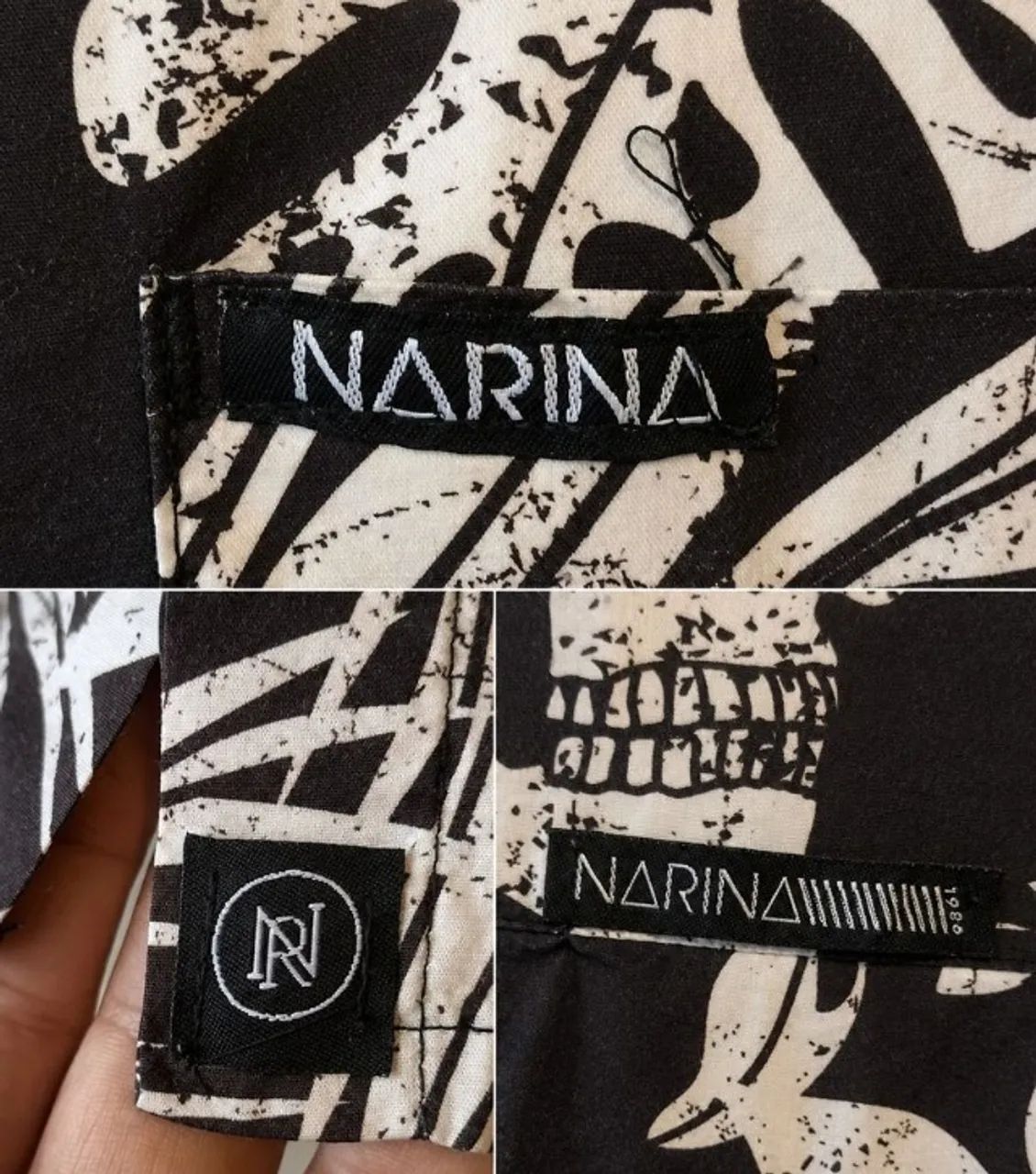 Camisa Narina Floral Skull  - Foto 4