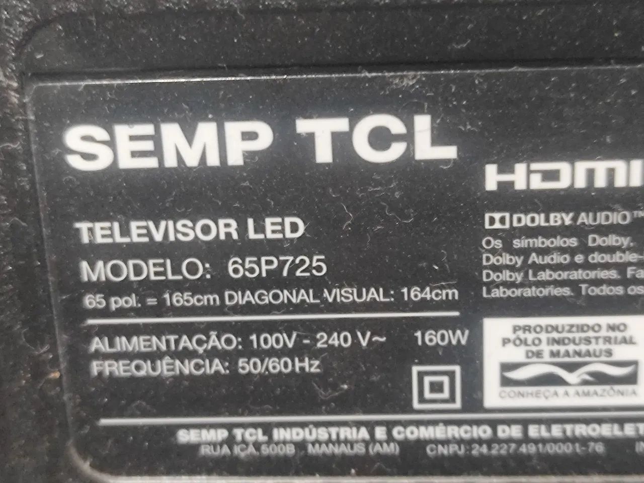TV TCL 65 POLEGADAS LED COM DEFEITO  - Foto 3