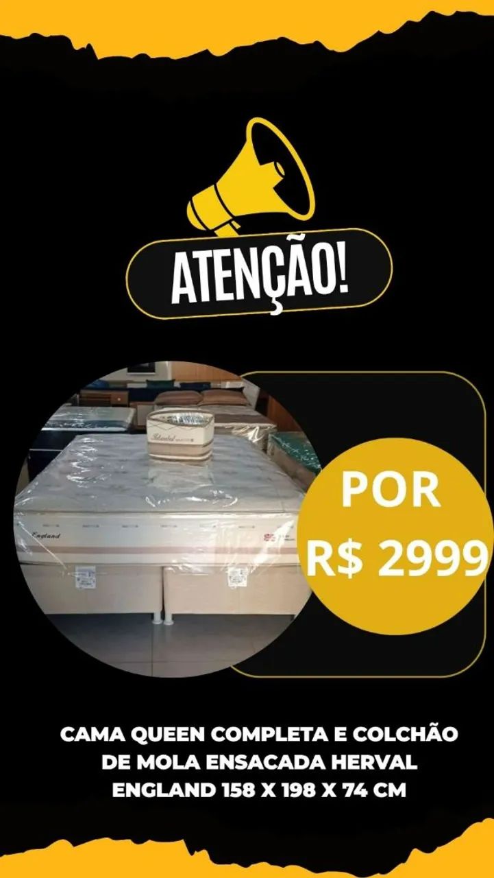 Cama Herval  completa  158 x 198