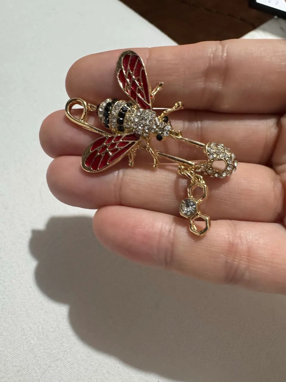 Broche abelha rainha queen bee - Foto 4