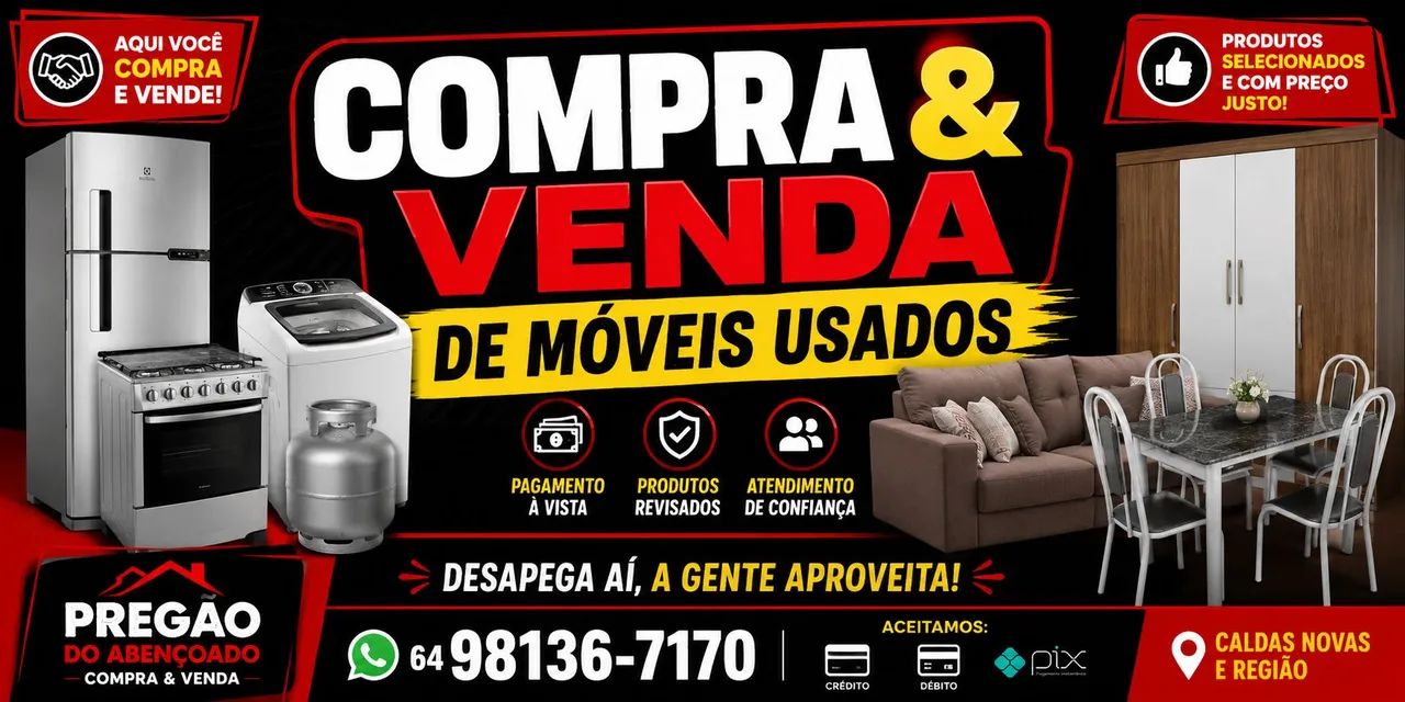 Pregão do abençoado compramos e vendemos móveis usados - Foto 3
