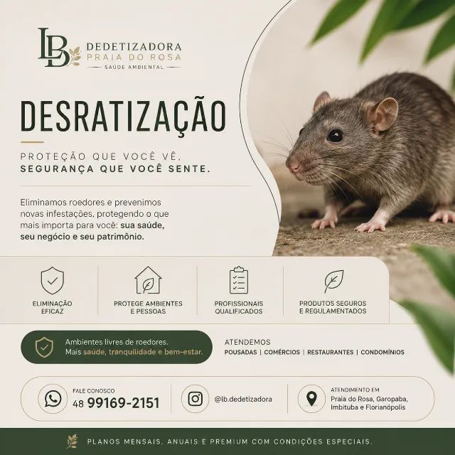 Desratização! Fique livre dos ratos!