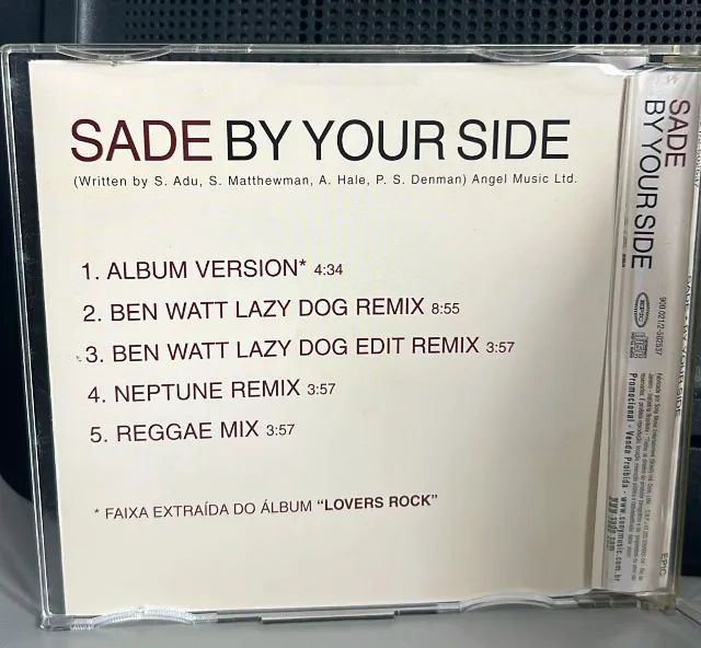 CD SINGLE: SADE - By Your Side (Promo Nacional) - Foto 2