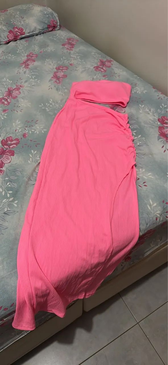 Vestido canelado 