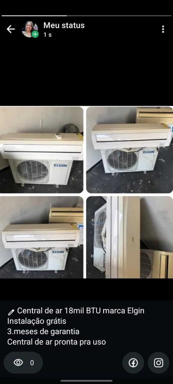 Central de ar 18000 btu
