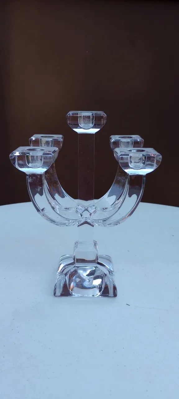 candelabro castiçal de 5 braços da renomada marca villeroy & boch