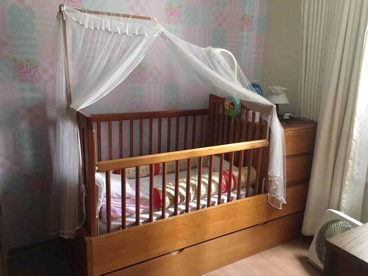 Berço que vira cama, com cama auxiliar 3 em 1 - Foto 3