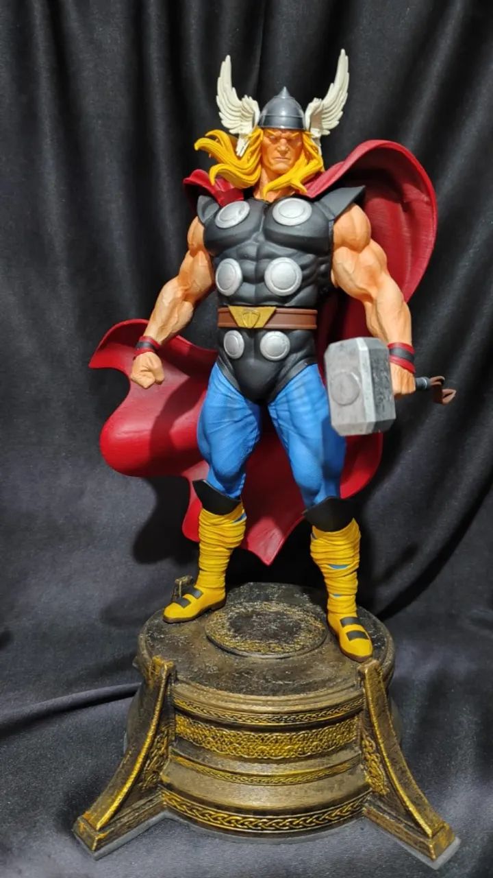 Estatua Thor em resina 3D com 32 cm - Foto 2