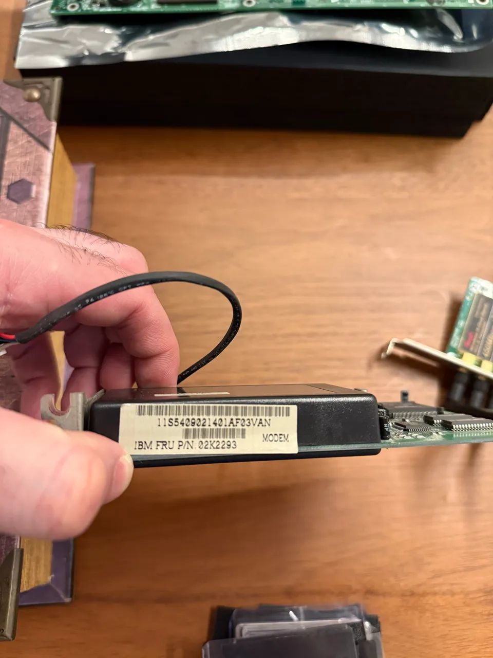 Placas de wifi e Modem antigas IBM e Rosewill - Foto 3