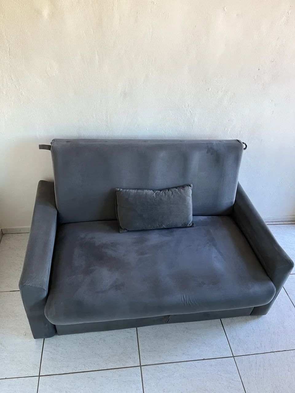 Sofá cama com baú 