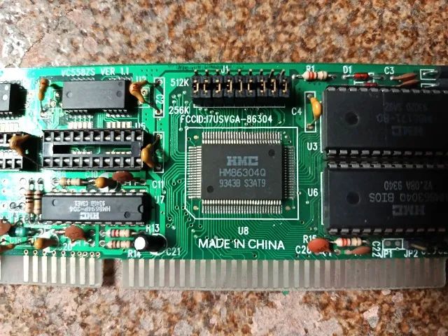Placa de video ISA HMC hm86304q 256k