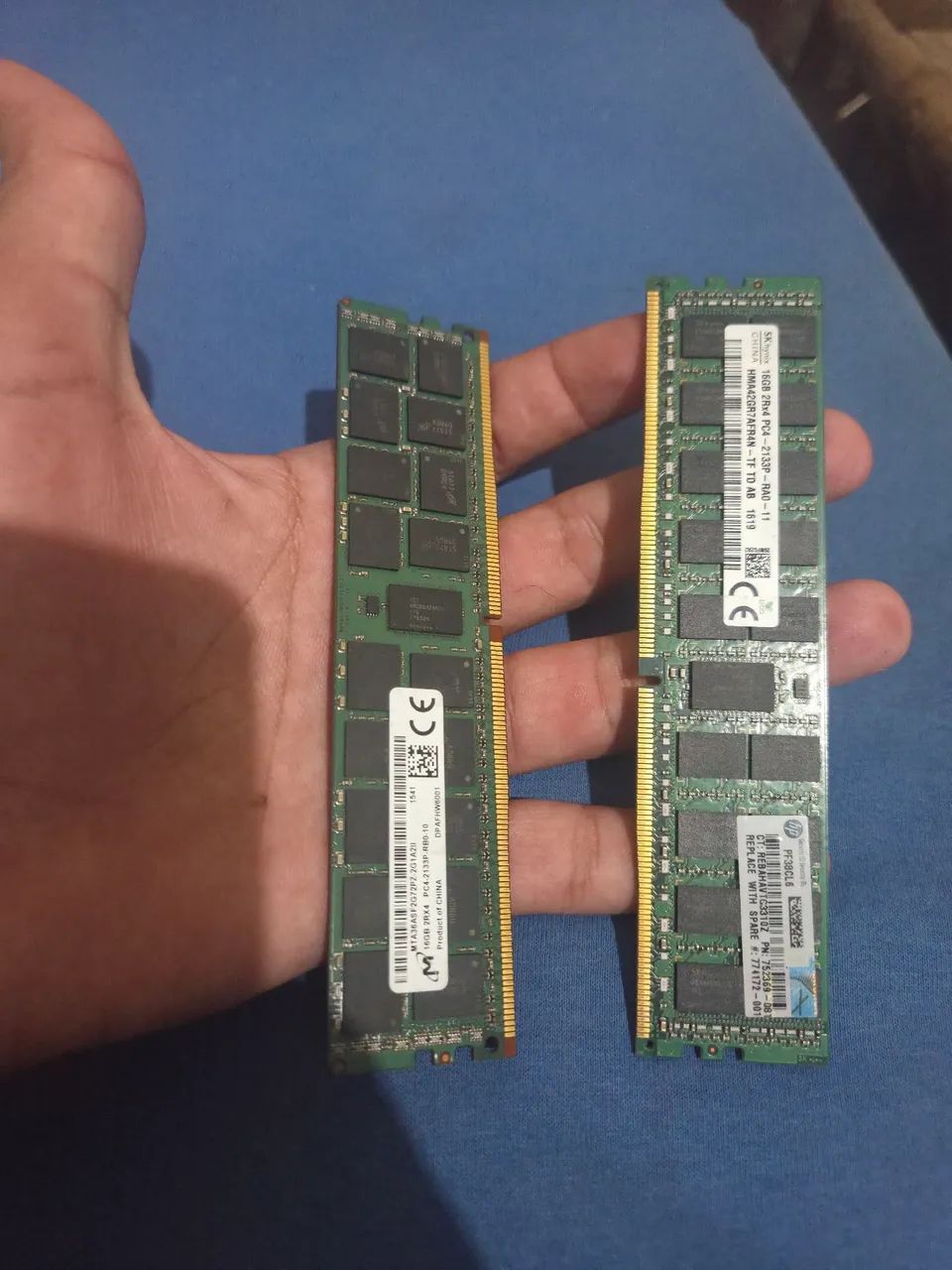 Dois Pentes 16gb DDR4 ECC 2133 - Foto 2